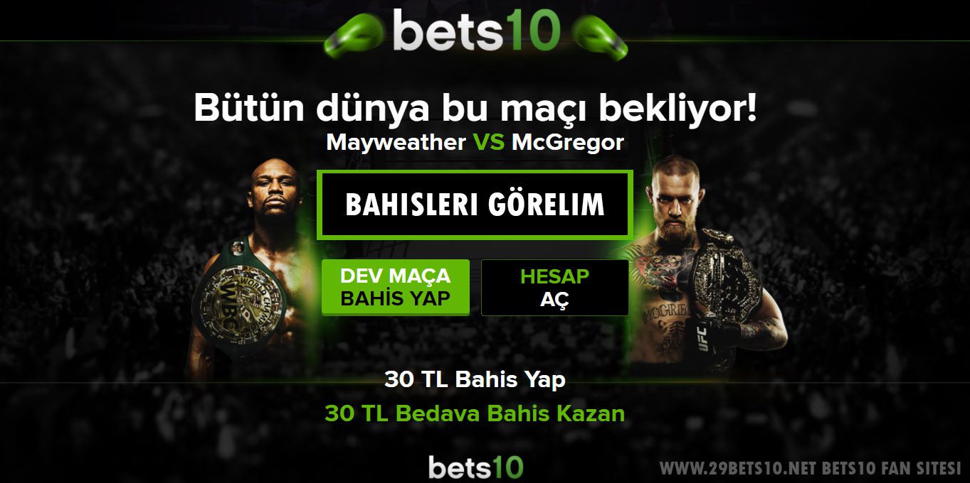 Mayweather - McGregor Maçına Bedava Bahis