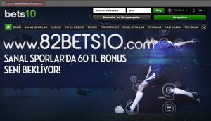 82Bets10.com Yeni Adres ve Sanal Sporlara 60 TL Bonus