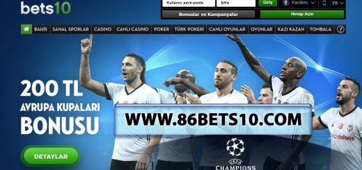 86Bets10.com Avrupa Kupaları Bonusu