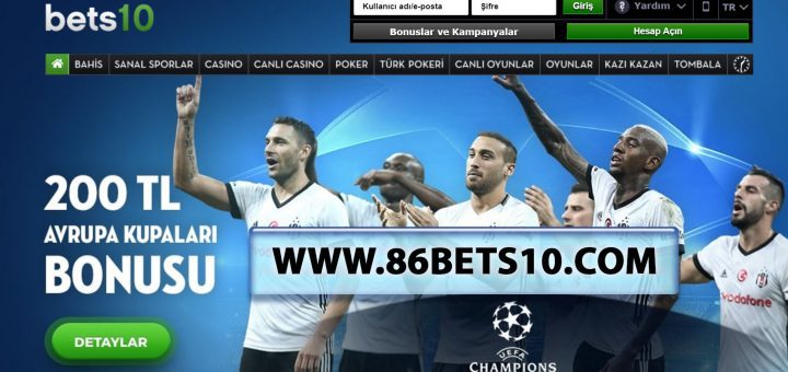 86Bets10.com Avrupa Kupaları Bonusu