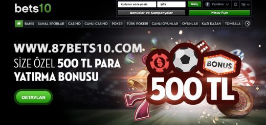 87Bets10.com Yeni Adres ve 500 TL Bonus