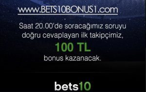 Bets10 Bonus : Twitter Hesabından Bonus Yağmuru