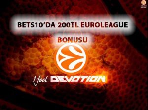 BETS10’DA 200 TL EUROLEAGUE BONUSU